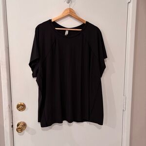 Athleta Black Short Sleeve Performance Tee